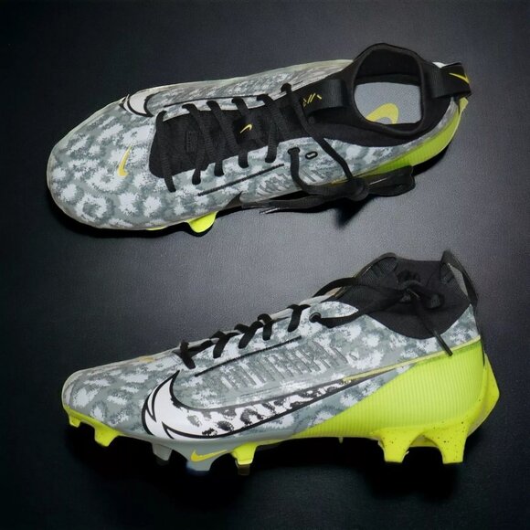 Nike Vapor Edge Pro 360 2 Low Football Cleats Men's Size 14 Volt Neon Grey Black - Picture 10 of 11